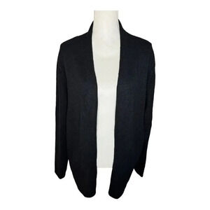 OAK + FORT‎ Women’s Medium Black Open Front Cardigan